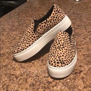 Spotted platform slides/sneakers